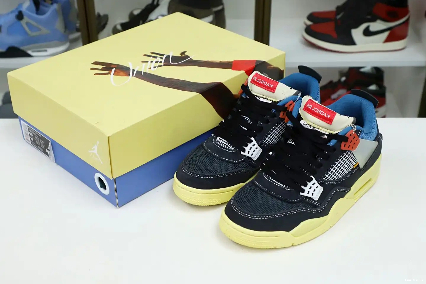 Kimikick LA 4 RETRO JORDAN AIR 'OFF X NOIR' UNION 0724